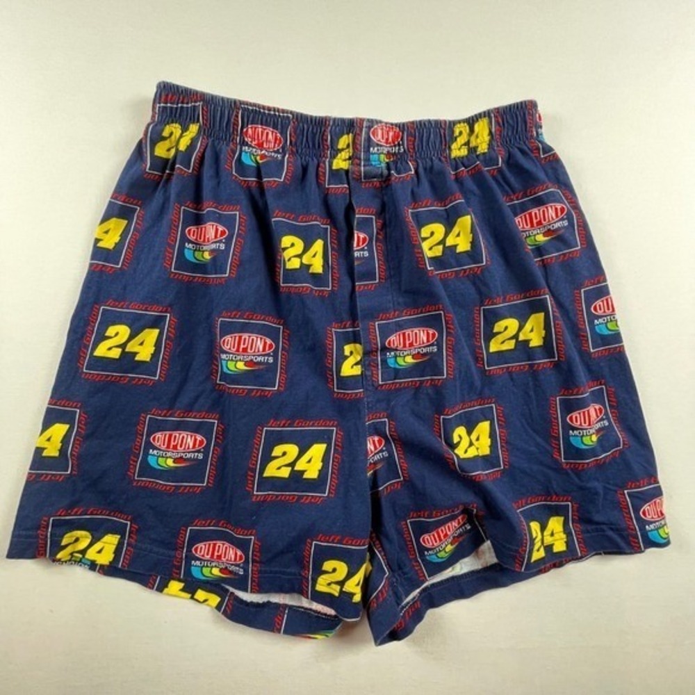 Vintage Jeff Gordon‎ NASCAR #24 DuPont Racing Boxers AOP Men's Large